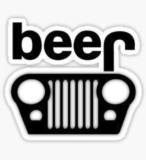 Jeep Logo - Beer Sticker