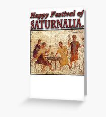 Saturnalia Christmas Greeting Card