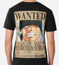 One Piece - Zorro - Wanted T-Shirt Premium T-Shirt