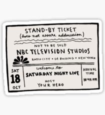 SNL Ticket Sticker