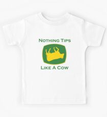 Nothing Tips Like A Cow Kids Tee