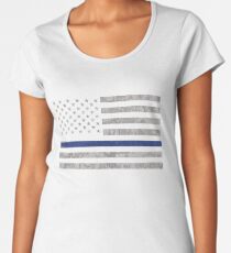 The thin blue line Women's Premium T-Shirt