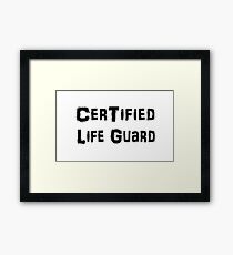 Occupation Framed Print