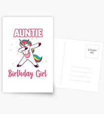 Auntie of the birthday girl Postcards