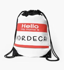 Mordecai - Hello My Name is Mordecai Drawstring Bag