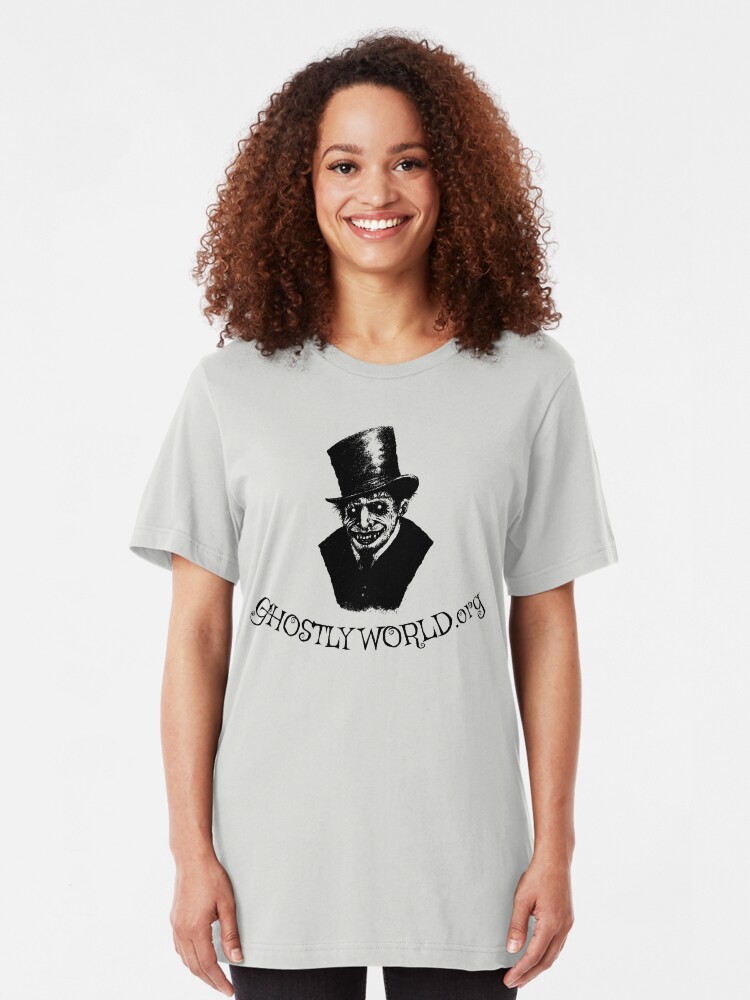 Alternate view of GhostlyWorld.org Logo Slim Fit T-Shirt