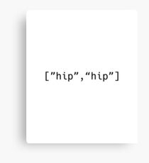 Hip Hip Hooray Programming Array Canvas Print