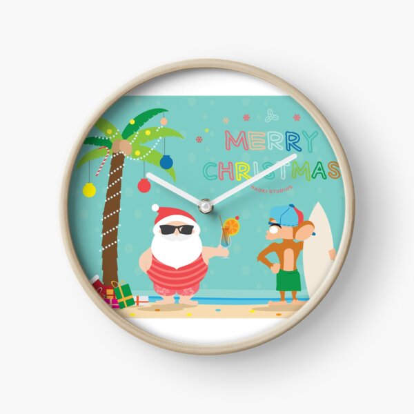 Christmas Card with Nate Clock