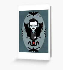 Edgar Allan Poe Grußkarte