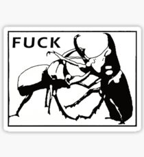 Fuck Beetle Funny Meme Epic Sticker