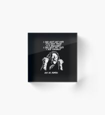 the room - i did not hit her Acrylic Block