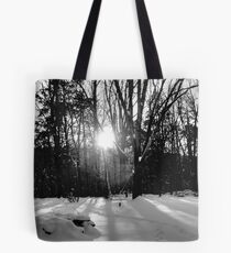 Snow B&W Tote Bag