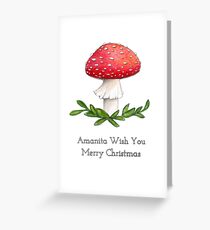 Amanita Wish You Merry Christmas Greeting Card