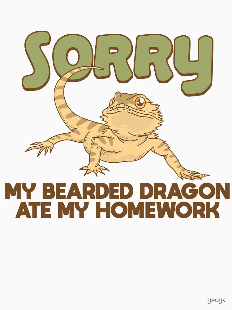 My Bearded Dragon Ate My Homework - Funny Reptile Gift von yeoys