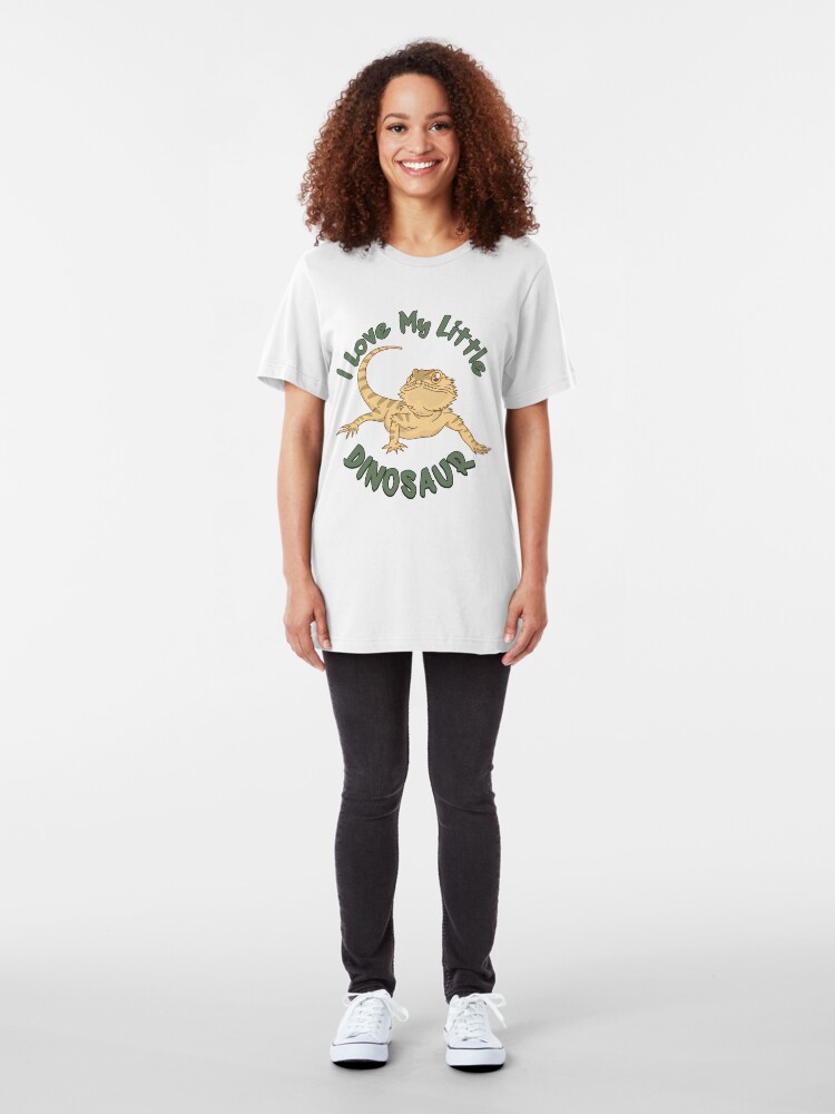 Alternative Ansicht von I Love My Little Dinosaur - Funny Reptile Gift Slim Fit T-Shirt