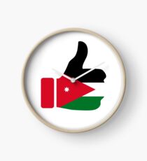 Fahne Daumen von Jordanien Uhr