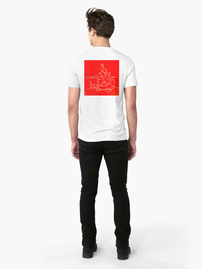 Alternate view of Australian Christmas in Red Tee Slim Fit T-Shirt
