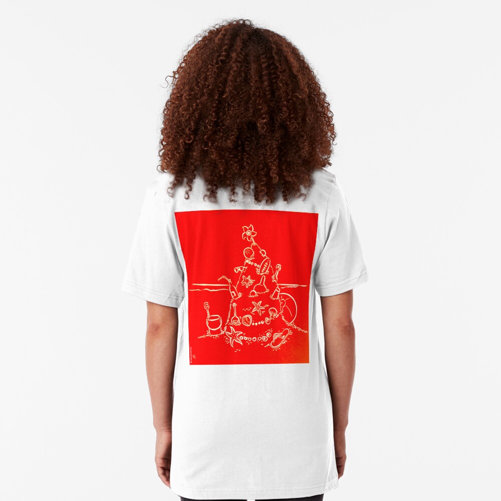Australian Christmas in Red Tee Slim Fit T-Shirt