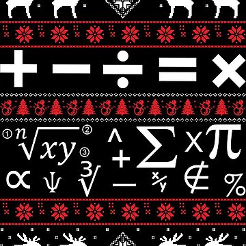 Artwork thumbnail, Math Ugly Christmas Sweater by wantneedlove