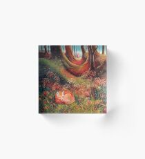 Sleeping Fox (2) Acrylic Block