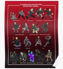 Póster Viernes 13 Póster Todos los Jasons