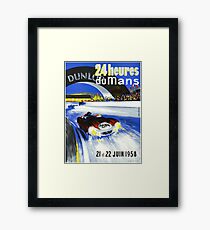 24 Hours of LeMans - 1958 Poster Art Framed Print
