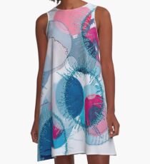 stitched circles A-Line Dress