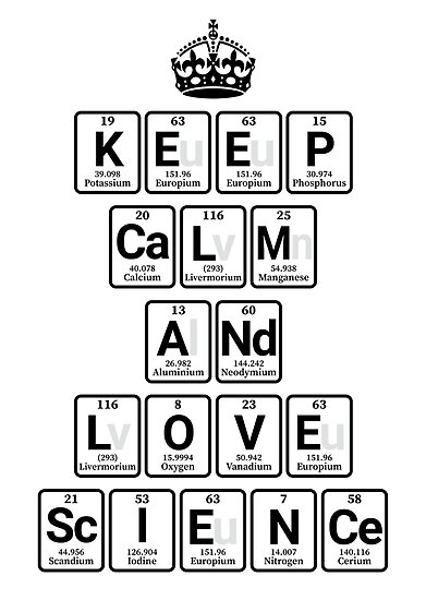 Image result for keep calm and love science