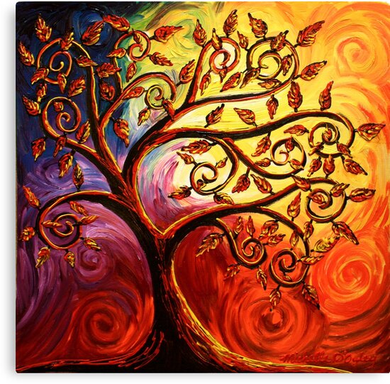 "The Tree of Life" Canvas Prints by Abstract D'Oyley Redbubble