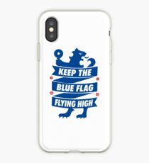 Chelsea FC - Keep The Blue Flag Flying High | Typography Design | T Shirt | Poster | Phone Case | Mug | Wall Art | Home Decor and more! iPhone Case