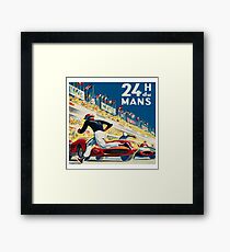 Vintage - 24 Hours of Le Mans (24 H du Mons) Framed Print