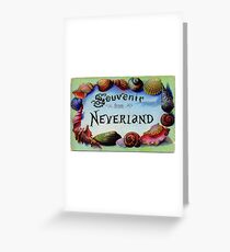 Tarjeta de felicitación Vintage Postcard: Souvenir from Neverland