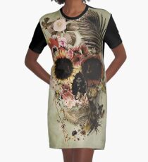 Garden Skull Light Graphic T-Shirt Dress