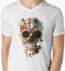 Garden Skull Light V-Neck T-Shirt