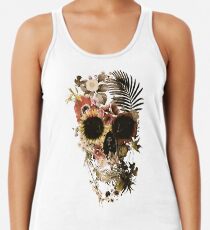 Garden Skull Light Racerback Tank Top
