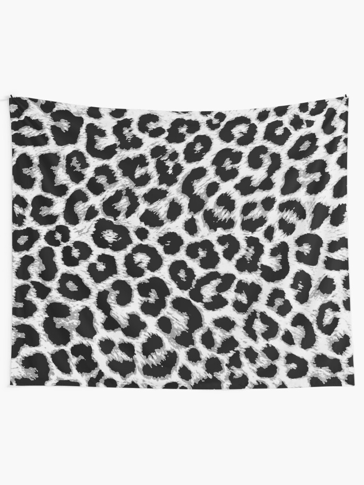 Alternate view of ReAL LeOparD B&W Tapestry