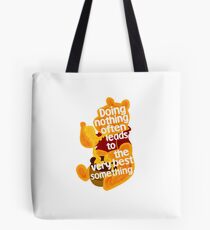 Doing nothing bear Tote Bag