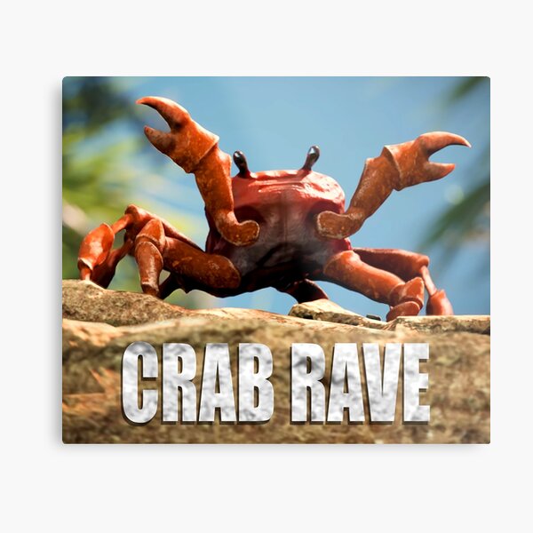 Crab Rave Meme Wall Art Redbubble - roblox crab rave meme youtube