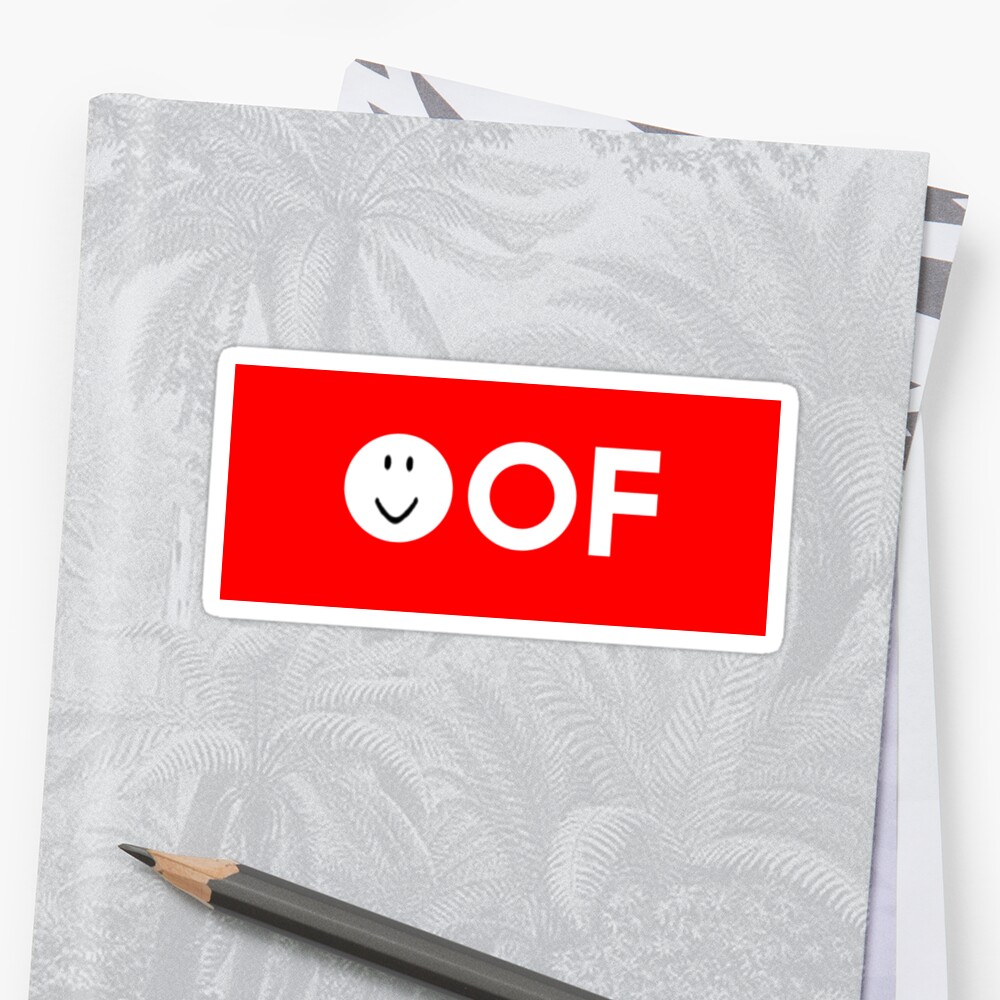 Roblox Oof Gaming Noob Sticker By Smoothnoob Redbubble - roblox oof gaming noob zipper pouch by smoothnoob redbubble