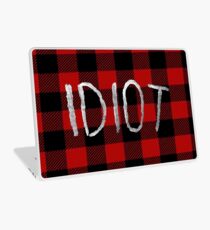 IDIOT (Red Flannel) Laptop Skin