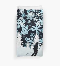 Skier Duvet Cover