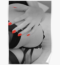 black + white with a bit of red... Poster