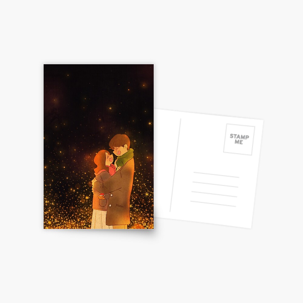 A warm winter night Postcard