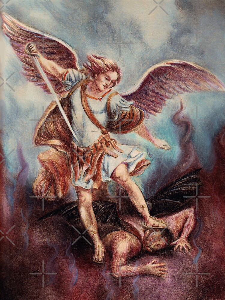 "Archangel Michael" by Sarah Mac Illustration Redbubble