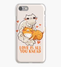 Cute Cats - Love is all you knead iPhone 7 Case