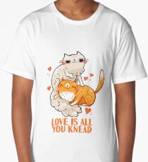 Cute Cats - Love is all you knead Long T-Shirt