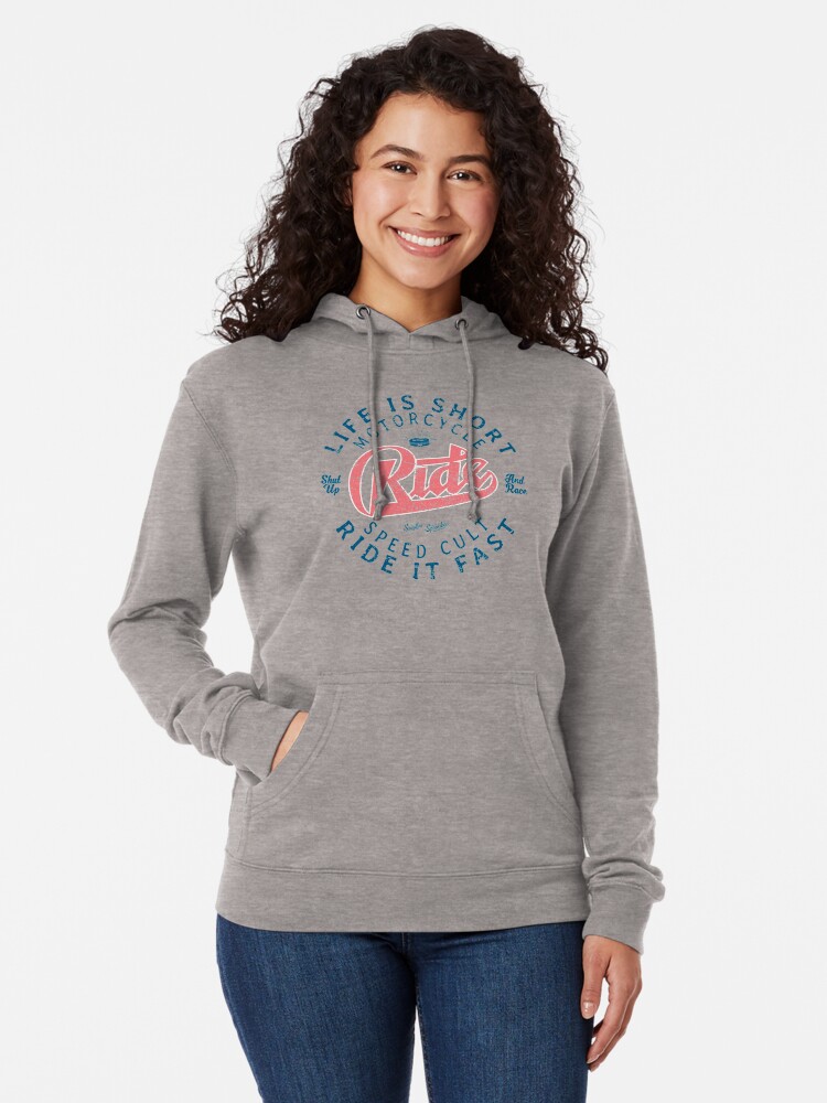 Alternative Ansicht von Motorcycle Speed Cult Leichter Hoodie
