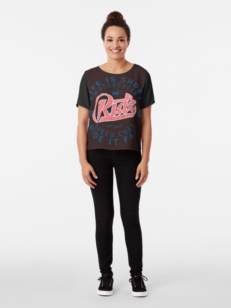 Alternative Ansicht von Motorcycle Speed Cult Chiffon Top