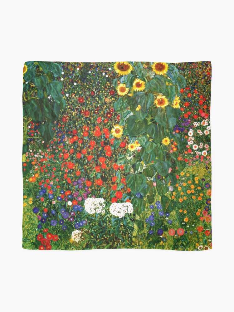Alternate view of Klimt - Farm Garden with Sunflowers Scarf