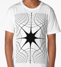 #blackandwhite #symmetry #lineart #structure #circle #monochrome #pattern #design #abstract #modern #shape #futuristic #art #illustration #vertical #photography #drawingartproduct #geometricshape #nop Long T-Shirt